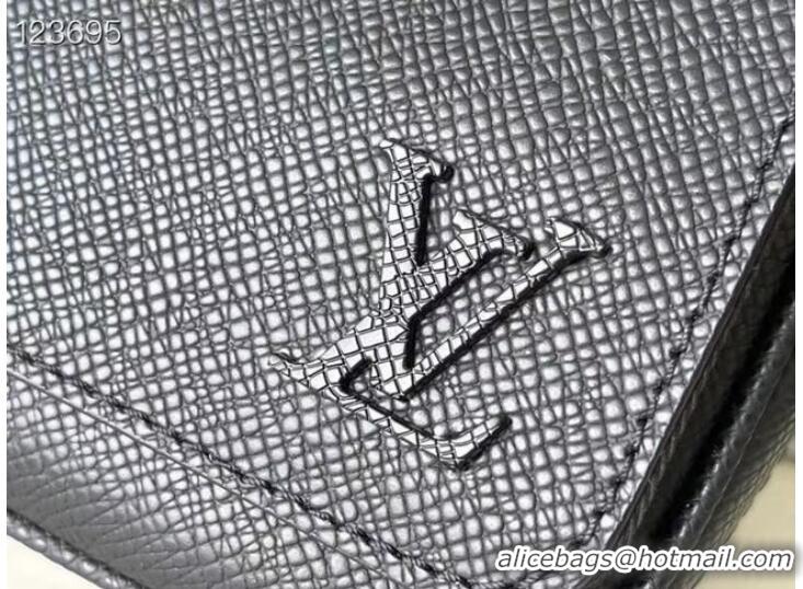 Super Quality Louis Vuitton Taiga Leather DISTRICT PM M30850 black