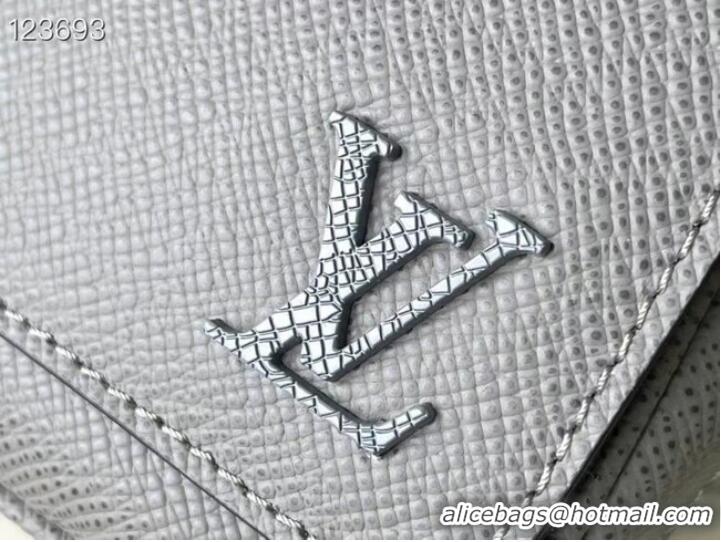 Pretty Style Louis Vuitton Taiga Leather DISTRICT PM M30851 Glacier