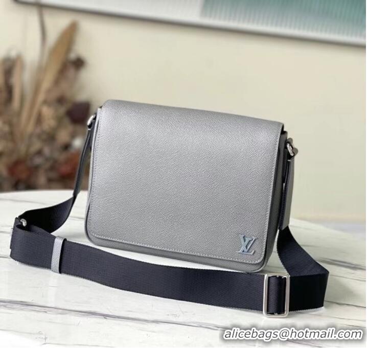 Pretty Style Louis Vuitton Taiga Leather DISTRICT PM M30851 Glacier