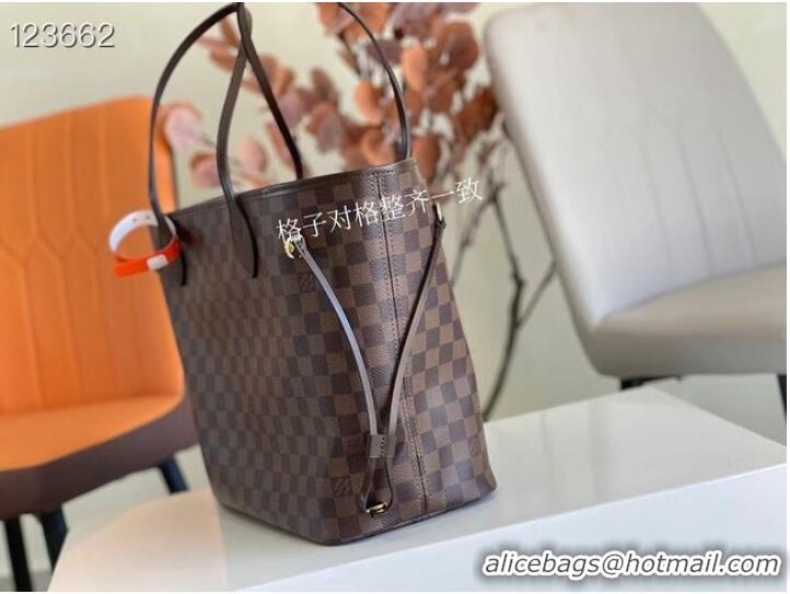 Famous Brand Louis Vuitton Damier Ebene Canvas NEVERFULL MM M41358