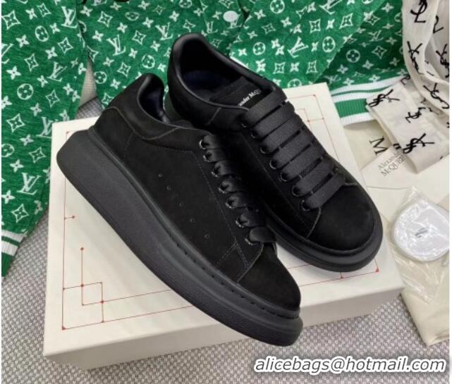 Good Looking Alexander McQueen Oversized Sneakers in Black Suede 072340