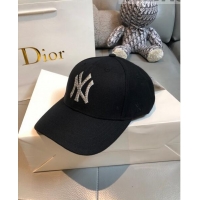 Shop Duplicate New York NY Canvas Baseball Hat NY1737 Black 2021