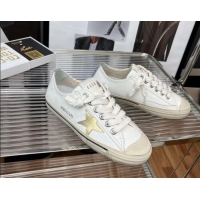 Best Product Golden Goose V-Star 2 Leather Sneaker White 080980