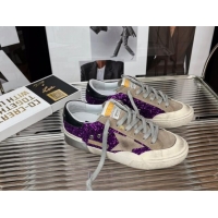 Popular Style Golden Goose Super-Star Sequins Sneaker Purple/Grey 080986