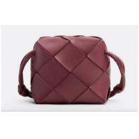 Top Grade Bottega Veneta Mini Cassette Camera Bag 701915 Barolo