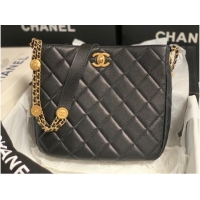 Good Quality Chanel SMALL SHOPPING BAG AS3400 black