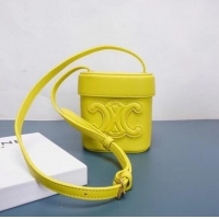 Famous Brand Celine MINI TEEN CLASSIC BAG IN BOX CALFSKIN 199263 yellow