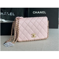 Reasonable Price Chanel SMALL Flap Bag Grained Calfskin & Gold-Tone Metal AS3467 pink