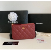 Grade Design Chanel Calfskin Leather & Gold-Tone Metal A69271 Burgundy