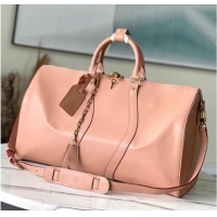 Famous Brand Louis Vuitton KEEPALL 50 M55690 pink