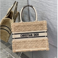 Famous Brand SMALL DIOR BOOK TOTE Embroidery C1331-10