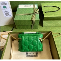 Promotional Gucci GG Matelasse top handle mini bag 723770 Green