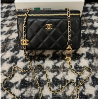 Super Quality CHANEL VANITY WITH CHAIN 68105 Black