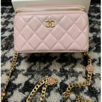 Grade Discount CHANEL VANITY WITH CHAIN AP2937 pink