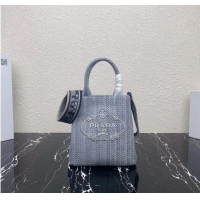 Buy Cheap Prada SMALL SHOPPING BAG 1AV333 Blue