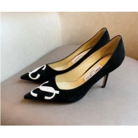 Unique Style Jimmy Choo JC Suede High Heel Pumps 8.5cm Black 2071172