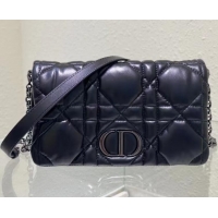 Best Design DIOR CARO BAG Gradient Cannage Lambskin Small M9243WN Black