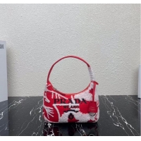 Reasonable Price Prada Re-Edition 2000 embroidered drill mini bag 1NE515 red