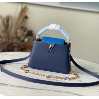 Good Product Louis Vuitton CAPUCINES MINI M20708 blue&sky blue