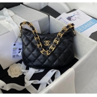 Buy Cheapest Chanel SMALL BAG Lambskin & Gold-Tone Metal AS3562 BLACK