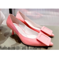 Grade Roger Vivier Patent Leather 8.5 cm Pumps Pink 081088