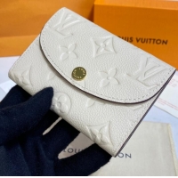 Famous Brand Louis Vuitton ROSALIE COIN PURSE M81520 white