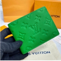 Pretty Style Louis Vuitton SLENDER WALLET M81547 green