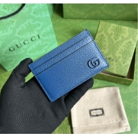 Unique Style Gucci GG Marmont card case 657588 blue