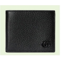 Elegant Grade Gucci GG Marmont leather bi-fold wallet 428726 black