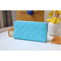 Good Looking Louis Vuitton ZIPPY WALLET M81510 sky blue