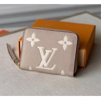 Top Quality Louis Vuitton Zippy Coin Purse Wallet in Giant Monogram Leather M69797 Grey 2021