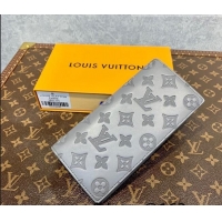 Promotional Louis Vuitton Men's Brazza Wallet in Monogram Shadow Leather M81335 Anthracite Grey 2022