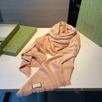 Promotional Grade Gucci GG Shawl Scarf 140x140 G91593 Apricot 2022