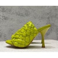 Pretty Style Bottega Veneta Dot Wave High Heel Slide Sandals 9.5cm Kiwi Green 080828