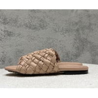 Duplicate Bottega Veneta Dot Wave Flat Slide Sandals Nude 080835