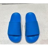 Trendy Design Bottega Veneta Rubber Slider Flat Slide Sandals Sky Blue 080856