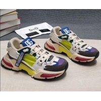 Classic Hot Dolce & Gabbana DG Airmaster Sneakers Green/Purple 082571