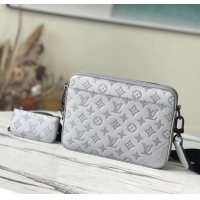 Popular Style Louis Vuitton DUO MESSENGER M46104 Anthracite gray