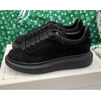 Good Looking Alexander McQueen Oversized Sneakers in Black Suede 072340