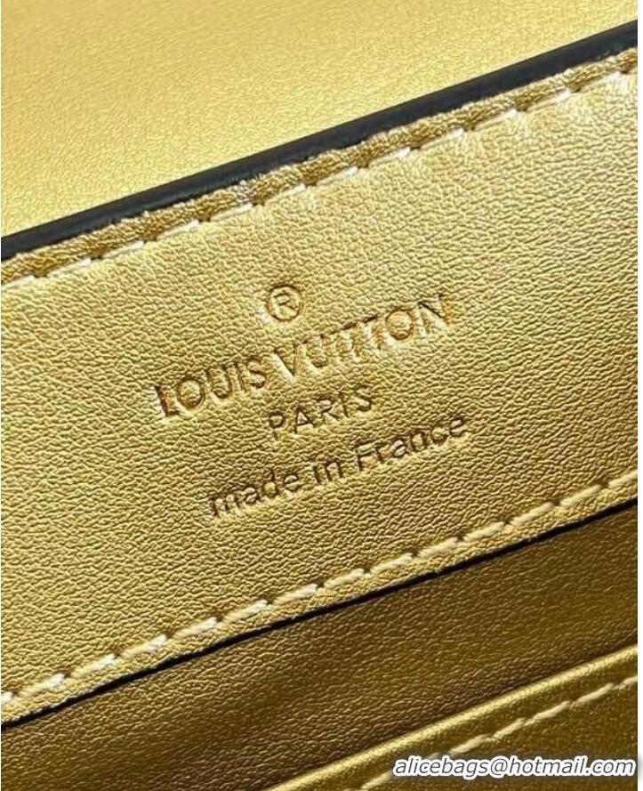 Promotional Louis Vuitton crocodile skin CAPUCINES MINI M48865 gold