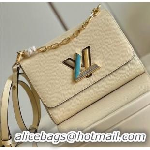 Classic Grade Louis Vuitton TWIST MM M50282 Quartz White