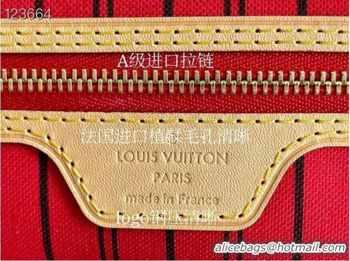 Buy Fashionable Louis Vuitton Monogram Canvas NEVERFULL MM M50336 red