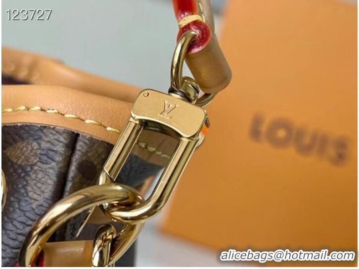 Famous Brand Louis Vuitton NANO NOE Monogram coated canvas M81266