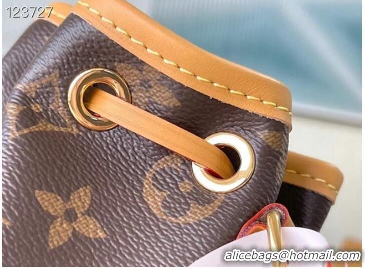 Famous Brand Louis Vuitton NANO NOE Monogram coated canvas M81266