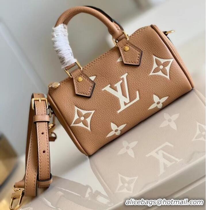 Top Quality Louis Vuitton NANO SPEEDY M81457 Creme Beige