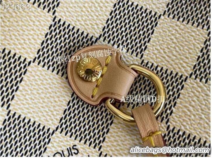 Top Quality Louis vuitton Damier Azur Canvas NEVERFULL MM N41361 Beige