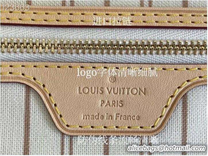 Top Quality Louis vuitton Damier Azur Canvas NEVERFULL MM N41361 Beige