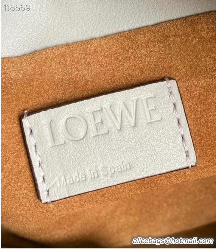 New Style Loewe Lucky Bags Original Leather LE0539 light gray