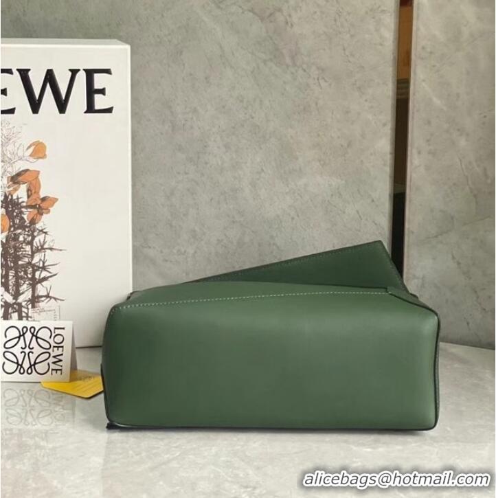 Unique Discount Loewe Original Leather Bag LE10188 blackish green