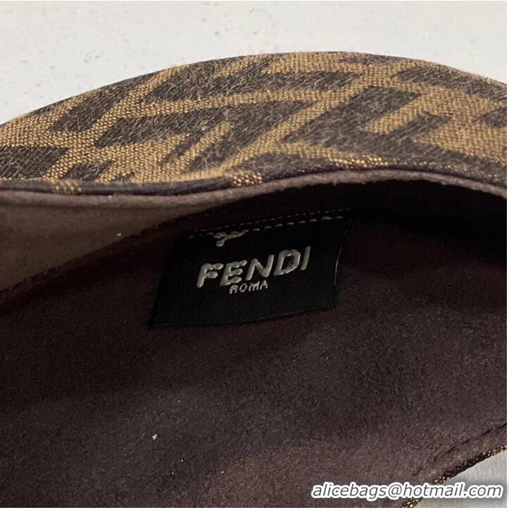 Specials Grade FENDI FF Fabric Shoulder bag FF10592 brown